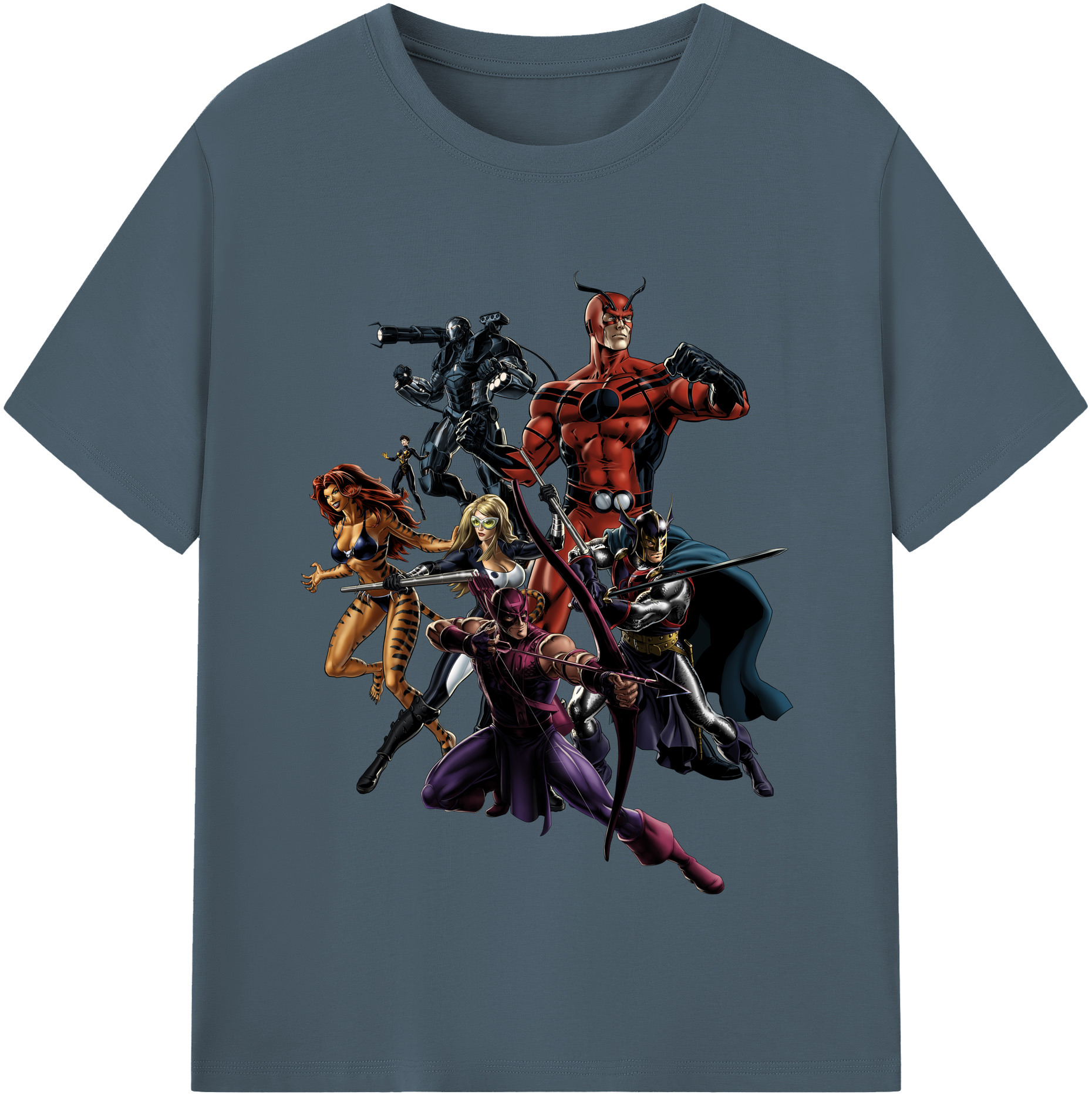 （画像用） アベンジャーズ The Avengers 綿100％半袖Tシャツ（フロントプリント）